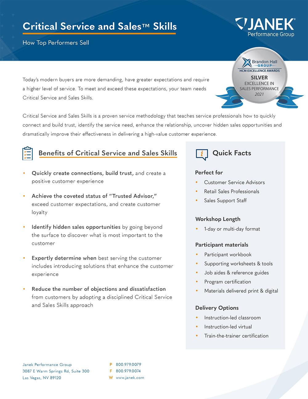 Download Critical Service And Sales Brochure