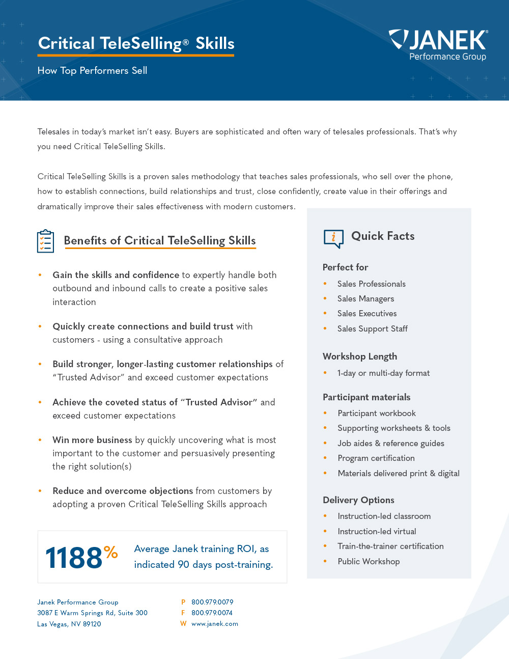Critical TeleSelling Skills