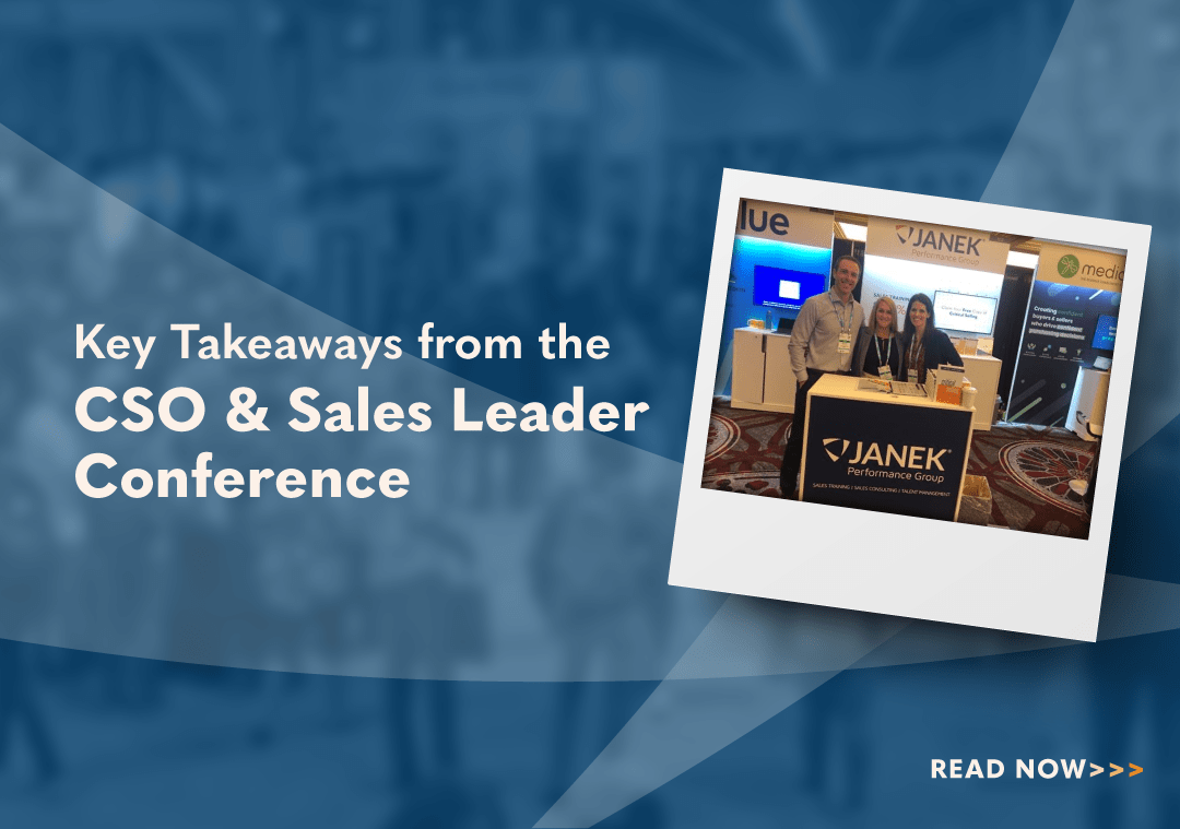 Key Takeaways from the CSO & Sales Leader Conference